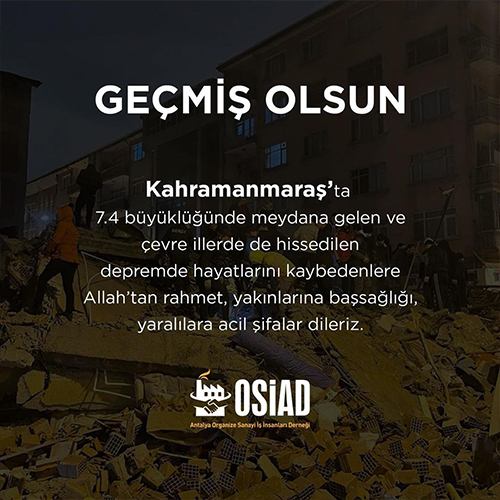 GEÇMİŞ OLSUN TÜRKİYE