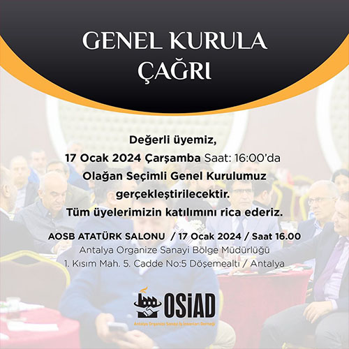 GENEL KURULA ÇAĞRI