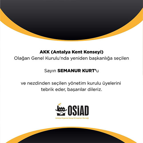 ANTALYA KENT KONSEYİ OLAĞAN GENEL KURULU