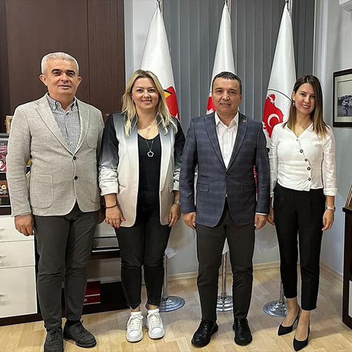 ANTALYA GAZETECİLER CEMİYETİ BAŞKANI İDRİS TAŞ ZİYARETİ OSİAD